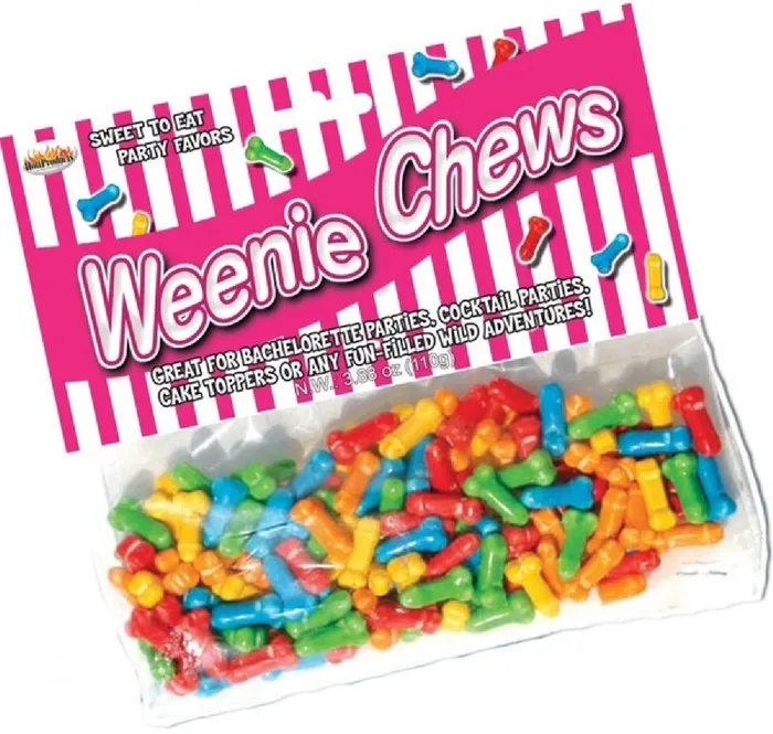 Hott Products Unlimited Weenie Chews 125 Chews Vibrators