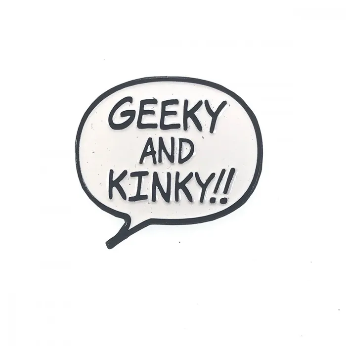 Kink Emblem Enamel Pins Geeky Kinky Vibrators