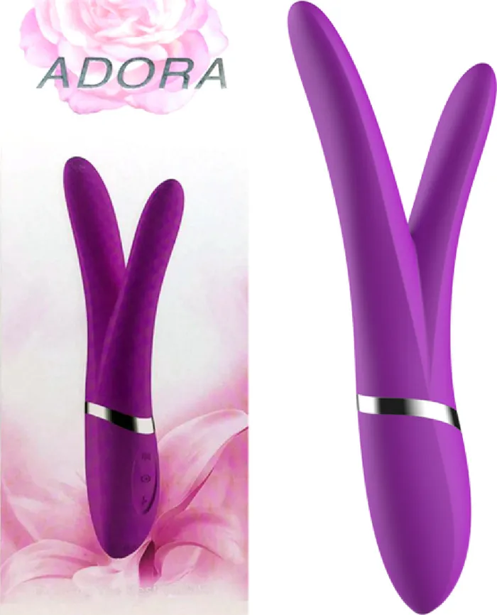 LaViva Vibrators Adore Rechargeable Vibrator Purple Sex Toy Adult Pleasure