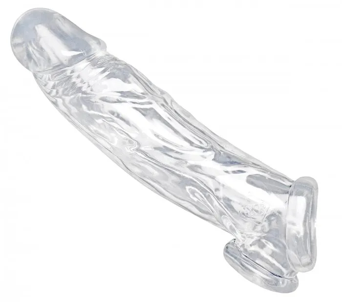 Male Sex Toys Size Matters Realistic Clear Penis Enhancer and Ball Stretcher