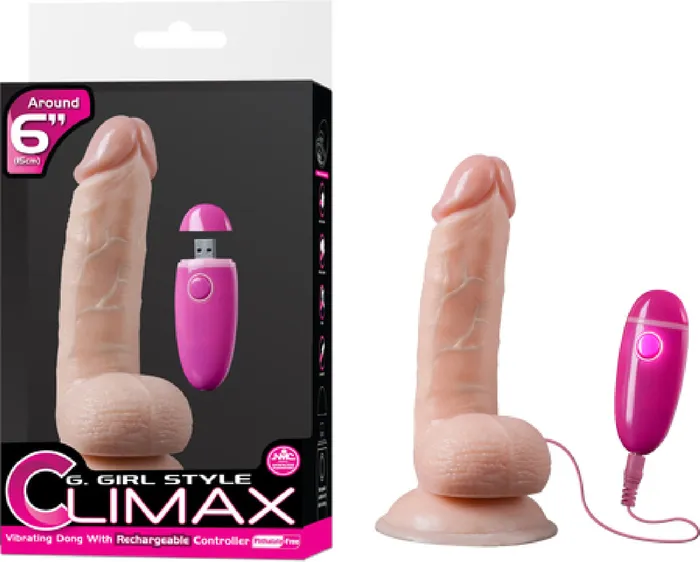 Nanma Vibrating Dong W Rechargeable Controller 6 Flesh Dildos