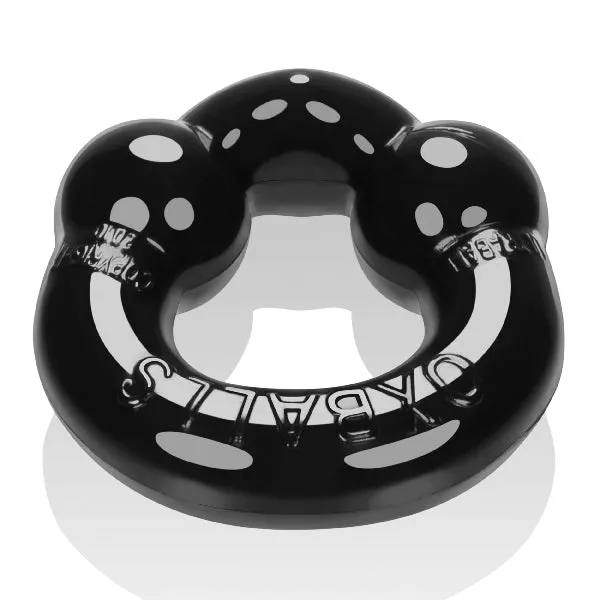 OxBalls Anal Ultraballs 2 Pack Cockring Black And Clear