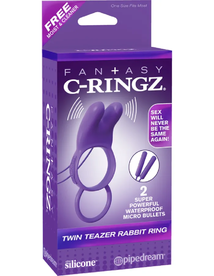 Pipedreams Couples Twin Teazer Rabbit Ring Lavender Cock Ring Sex Toy Adult Orgasm Pipedreams Couples Twin Teazer Rabbit Ring Lavender Cock Ring Sex Toy Adult Orgasm