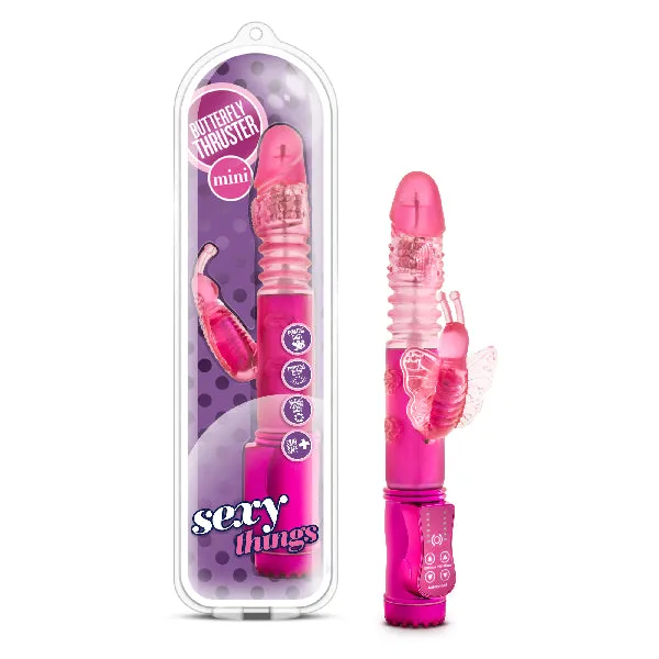 Sexy Things Butterfly Thruster Mini Fuchsia Blush Vibrators