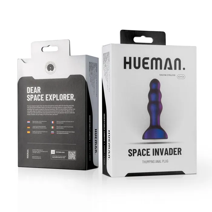 Space Invader Vibrating Anal Plug Hueman Male Sex Toys