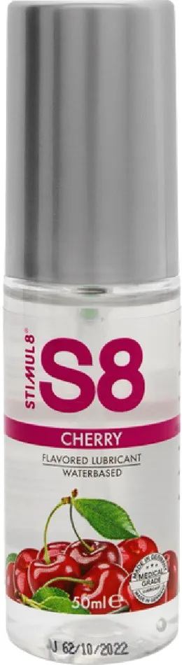 Stimul8 Female Sex Toys S8 Flavored Lube 50ml Cherry Sex Adult Pleasure Orgasm