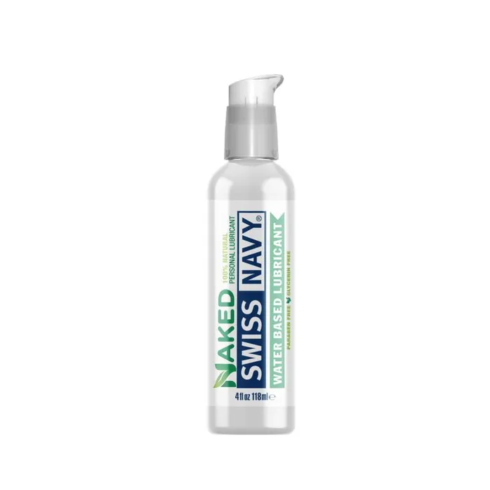 Swiss Navy Sexual Health Wellbeing Swiss Navy Naked All Natural Water Based Lubricant 4oz118ml