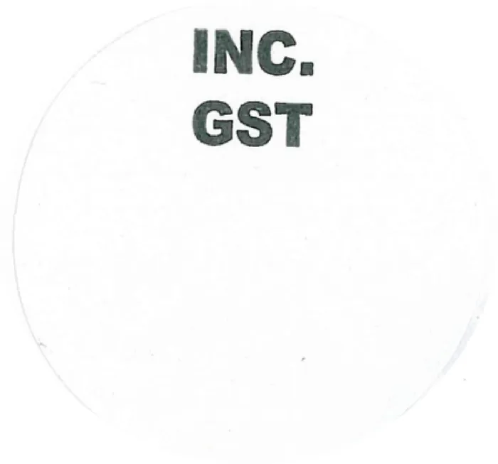 Vibrators Claredale Distributors IncGst Stickers White