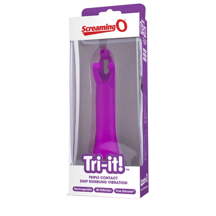 Vibrators Screaming O TriIt Charged Vibe Purple Sex Toy Adult Orgasm