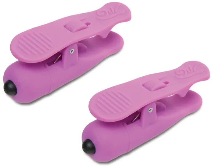 Wireless Vibrating Nipple Clamps Purple Pipedreams Vibrators