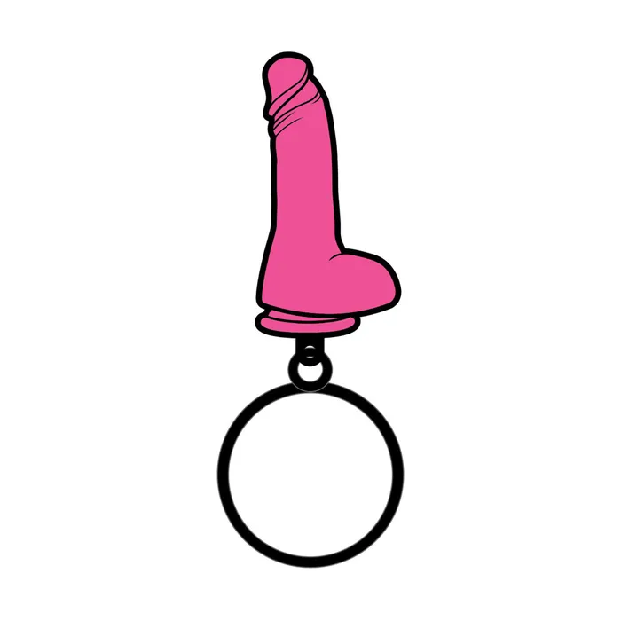 Wood Rocket Dildos Wood Rocket Pink Dildo Keychain