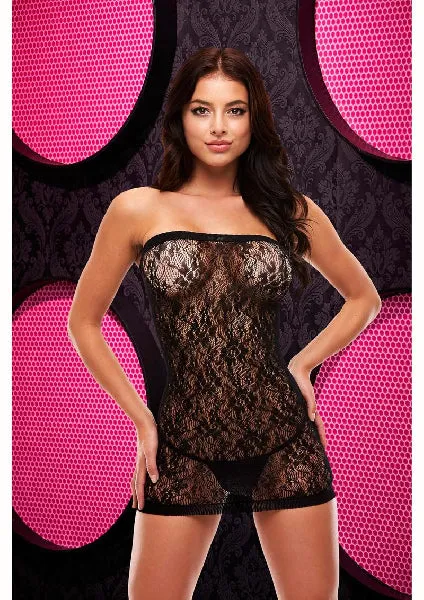 XGen Female Sex Toys Lace Mini Dress Cleo Blk