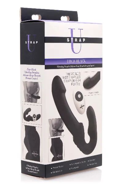 XR Brands Female Sex Toys Urge Strapless Strap On With Remote Black XR Brands Female Sex Toys Urge Strapless Strap On With Remote Black
