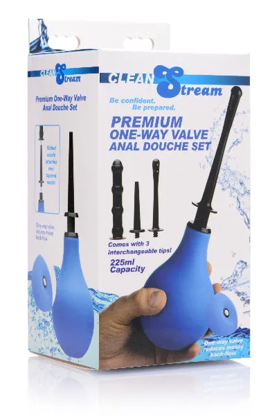 XR Brands Premium One Way Valve Anal Douche Set Anal