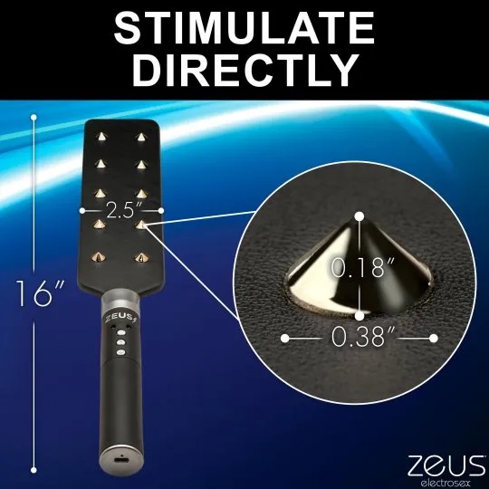 Zeus Electrosex Vibrators Estim Spiked Paddle