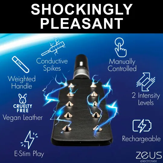 Zeus Electrosex Vibrators Estim Spiked Paddle