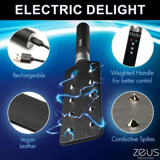 Zeus Electrosex Vibrators Estim Spiked Paddle