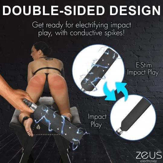 Zeus Electrosex Vibrators Estim Spiked Paddle