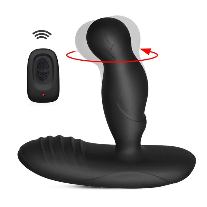 360 Rotating Anal Butt Plug Vibrator Silicone Male Prostate Massager Heating GSpot Stimulate soniker Anal