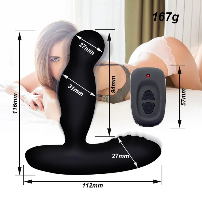 360 Rotating Anal Butt Plug Vibrator Silicone Male Prostate Massager Heating GSpot Stimulate soniker Anal