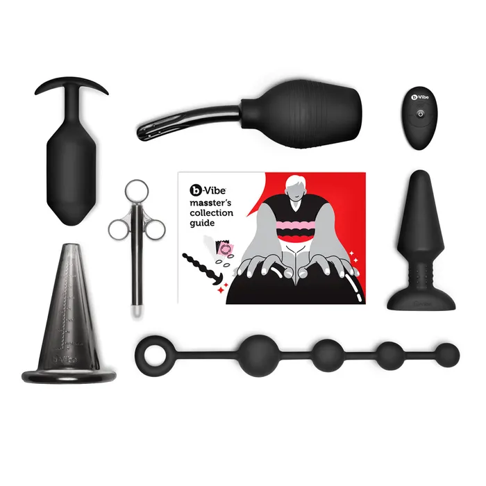 bVibe 10Piece Anal Education Set Massters Degree Edition Black bVibe Anal