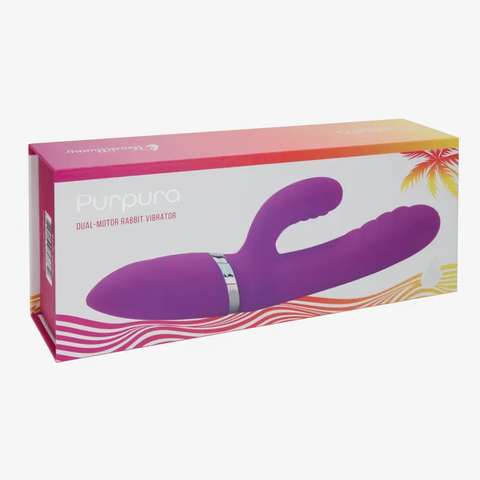 BEACH BUNNY Silicone Rabbit Vibrator with Power Boost Purpura Female Sex Toys