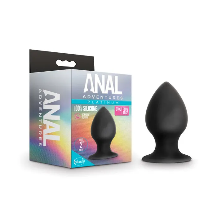 Blush Novelties Male Sex Toys Anal Adventures Platinum Anal Stout Plug Large 95 cm Large Butt Plug