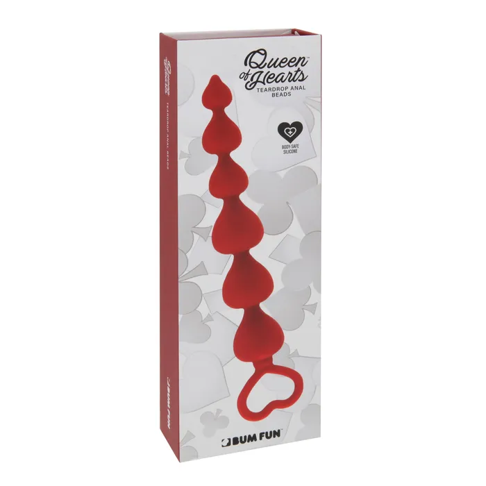 BUM FUN Anal Well Suited Queen Of Hearts Anal Beads