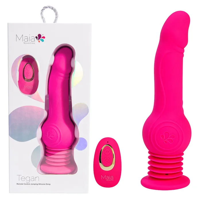 Female Sex Toys Maia Toys Maia TEGAN 236 cm USB Rechargeable Jumping Vibrating Dong with Remote