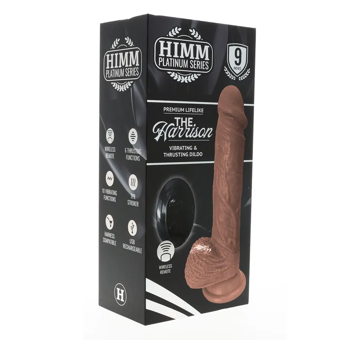 HIMM Female Sex Toys Remote Controlled Thrusting Cock with Balls The Harrison