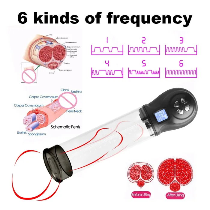 Male Sex Toys Electric Penis Pump for Men Sex Toys Penis Enlarger Pump Cock Penile soniker