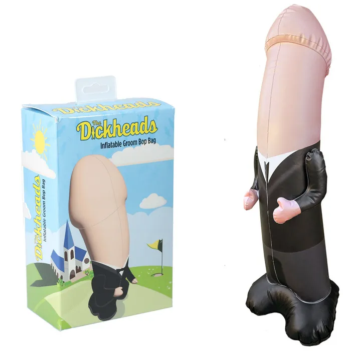 Male Sex Toys Shots Toys SLINE The Dickheads Groom Bop Bag 100 cm Inflatable Penis Punching Bag