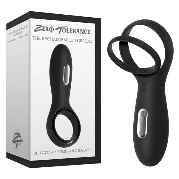 Male Sex Toys Zero Tolerance Zero Tolerance The Rechargeable Torpedo USB Rechargeable Vibrating Cock Ring