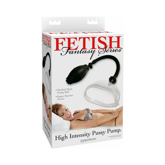 Pipedream Female Sex Toys Pipedream Fetish Fantasy Series High Intensity Pussy Pump ClearBlack