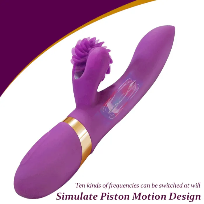 soniker Female Sex Toys Automatic Telescopic Vibrator Female Clitoris Stimulator Heated Roller Tongue Licking Vibrator