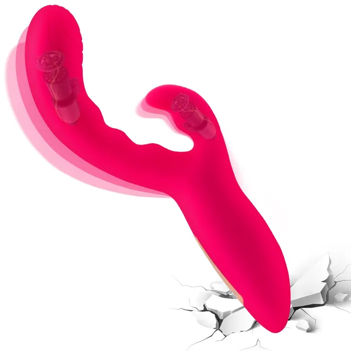 soniker Female Sex Toys Silicone Clitoris Vibrator for Stimulating Gspot 16 Modes Dildo Rabbit Vibrators Waterproof Vibrating