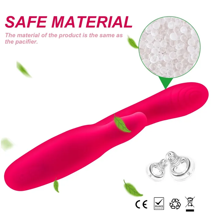 soniker Female Sex Toys Silicone Clitoris Vibrator for Stimulating Gspot 16 Modes Dildo Rabbit Vibrators Waterproof Vibrating