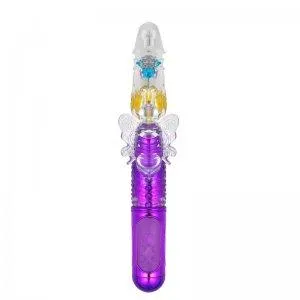 soniker Vibrators Waterproof multispeed thrust vibrator clitoral butterfly massager