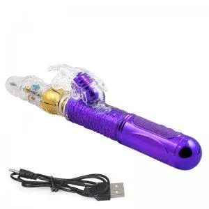 soniker Vibrators Waterproof multispeed thrust vibrator clitoral butterfly massager