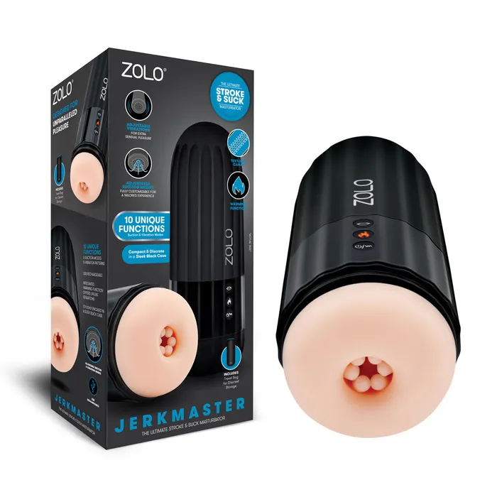 Zolo Male Sex Toys Zolo Jerkmaster USB Rechargeable Stroking Sucking Masturbator